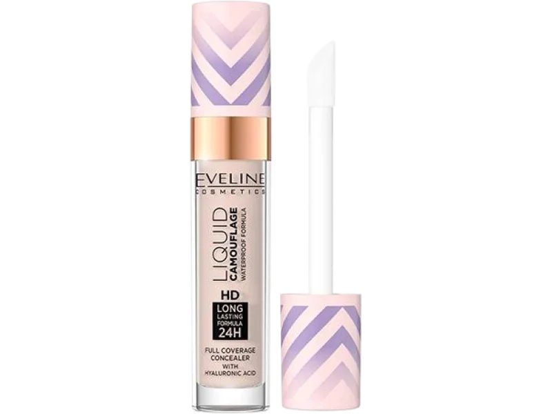 Liquid Camouflage wodoodporny korektor kamuflujący z kwasem hialuronowym, 02 Light Vanilla, krem