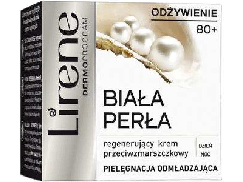Lirene Biała Perła regenerujący przeciwzmarszczkowy 80+, krem