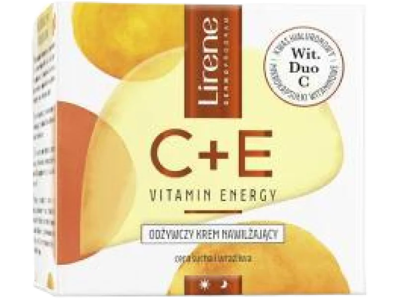 Lirene C+E Vitamin Energy krem odżywczy, głęboko nawilżający