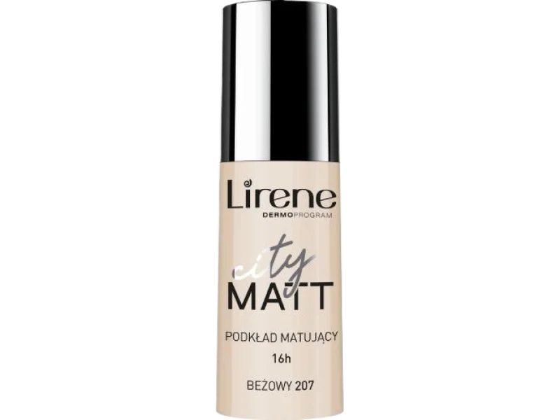 LIRENE CITY MATT matujący 207 beżowy, podkład