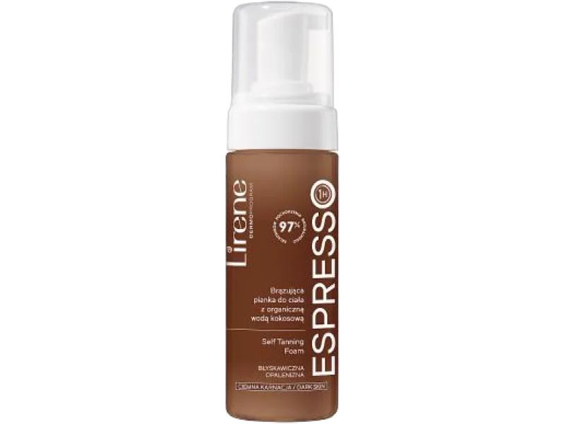 Lirene Espresso brązująca pianka do ciała z organiczną wodą kokosową
