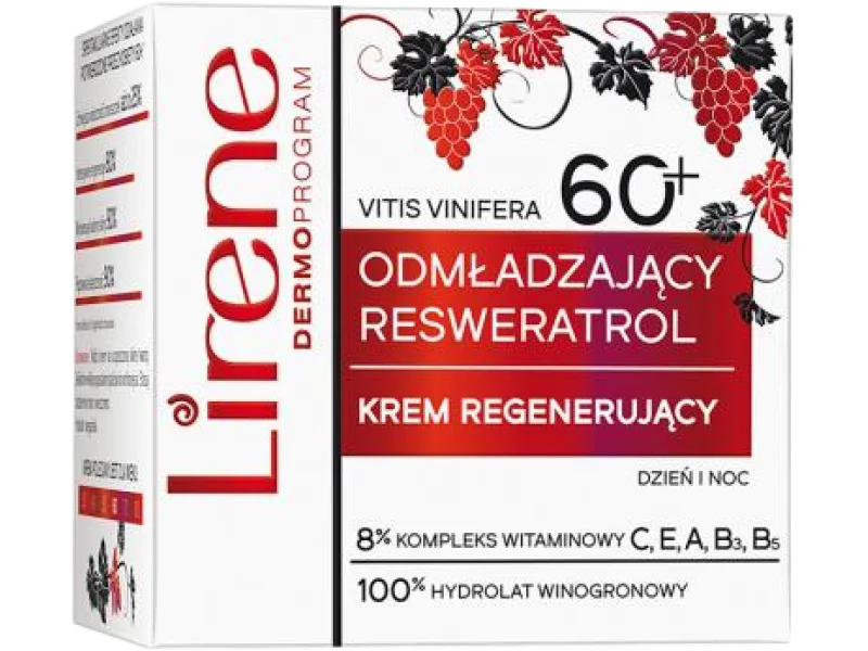 Lirene odmładzający resweratrol, krem