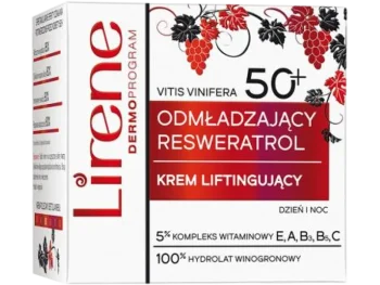 Zdjęcie produktu Lirene odmładzający resweratrol liftingujący do twarzy 50+, krem
