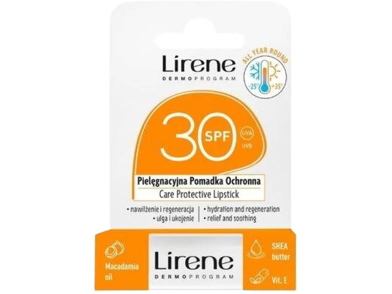 Lirene pielęgnacyjna pomadka ochronna do ust SPF 30