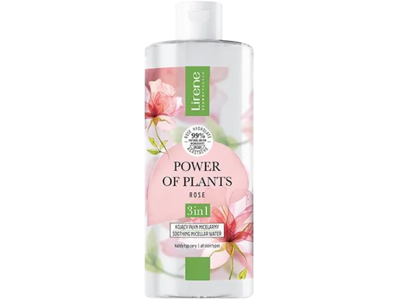Lirene Power of Plants róża kojący płyn micelarny 3w1