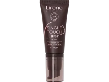 Zdjęcie produktu Lirene Single Touch nawilżający podkład kryjący SPF 50 ivory 01, płyn