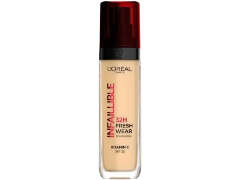 L’Oreal Paris Infaillible 32H Fresh Wear Foundation, 30 cool undertone sous-ton rose, podkład