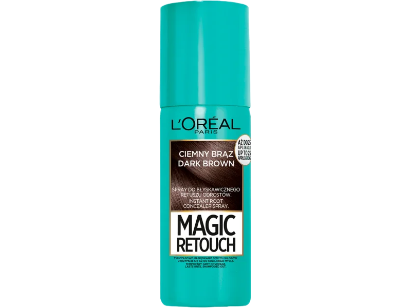 L’Oreal Paris Magic Retouch spray do błyskawicznego retuszu odrostów, ciemny brąz