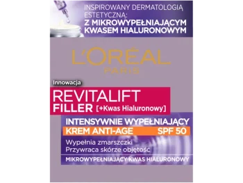Zdjęcie produktu L’Oreal Paris Revitalift Filler krem anti-age intensywnie wypełniający