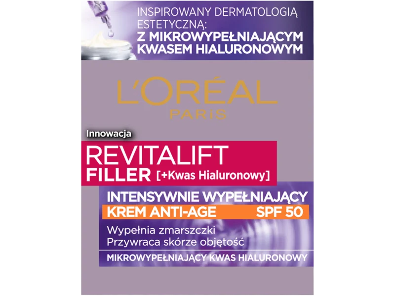 L’Oreal Paris Revitalift Filler krem anti-age intensywnie wypełniający