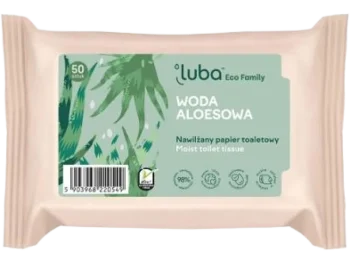 Luba Eco Family woda aloesowa nawilżany papier toaletowy, chusteczki