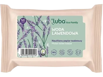 Luba Eco Family woda lawendowa nawilżany papier toaletowy, chusteczki