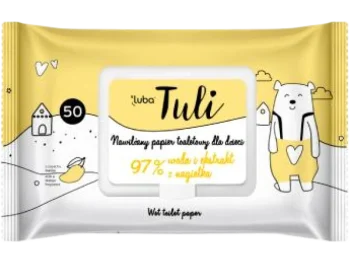 Luba Tuli, nawilżany papier toaletowy z ekstraktem z nagietka, chusteczki