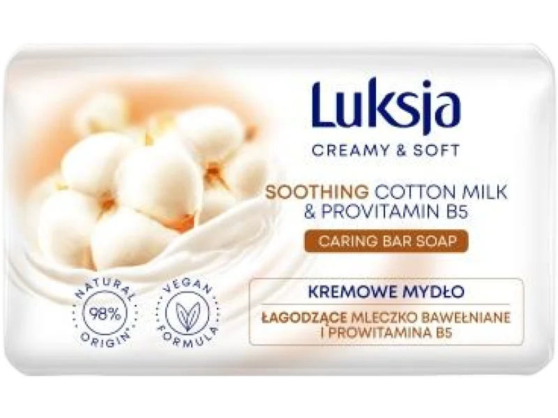 Luksja Creamy & Soft bawełna i prowitamina B5, mydło