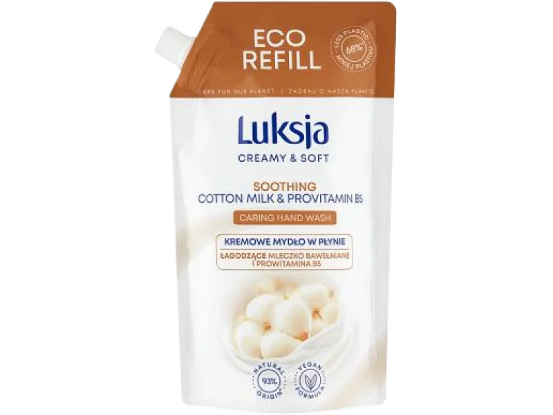 Luksja Creamy & Soft kremowe mydło w płynie mleczko bawełniane i prowitamina B5