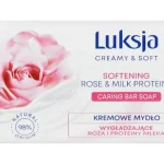 Luksja Creamy & Soft kremowe, róża i proteiny mleka, mydło