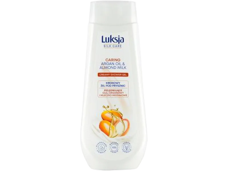 Luksja Silk Care kremowy olej arganowy i mleczko migdałowe, żel