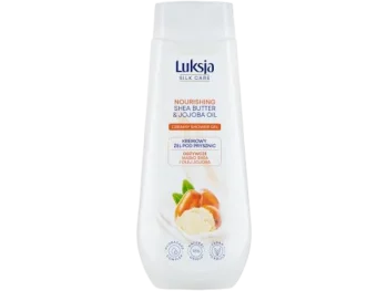 Luksja Silk Care kremowy żel pod prysznic masło shea i olej jojoba, żel na skórę