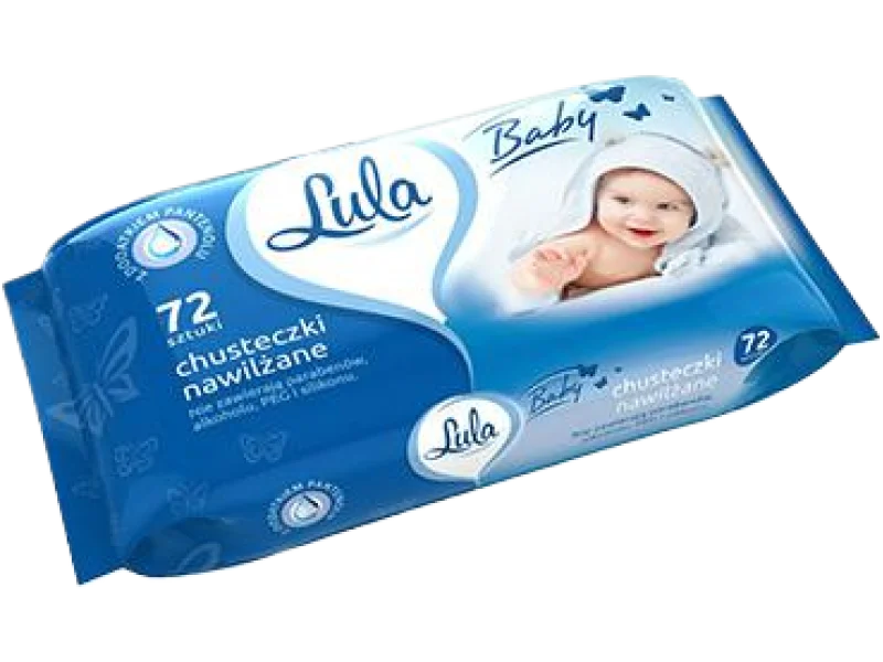 Lula Baby chusteczki nawilżane z pantenolem