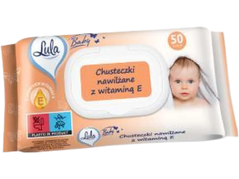 Lula Baby chusteczki nawilżane z witaminą E