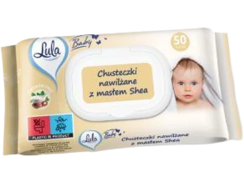 Lula Baby z masłem shea, chusteczki