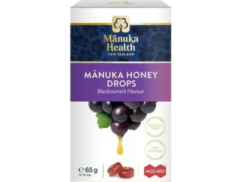 Zdjęcie produktu Manuka Health z miodem manuka MGO 400+ i witaminą C, smak czarnej porzeczki, cukierki