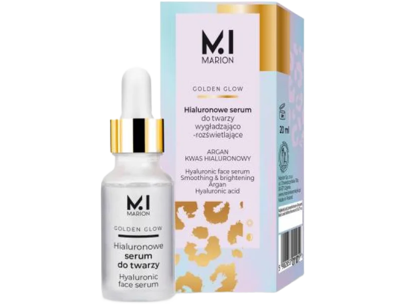 Marion Golden Glow hialuronowe serum do twarzy wygładzająco-rozświetlające