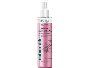 Zdjęcie produktu Marion Jedwabna Kuracja Natura Silk błyskawiczna odżywka rozświetlająca włosy, spray