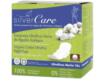 Zdjęcie produktu Masmi Silver Care na noc ze skrzydełkami, podpaski