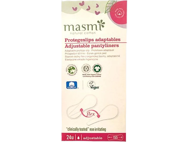 Masmi wkładki higieniczne do stringów 100% bawełny organicznej