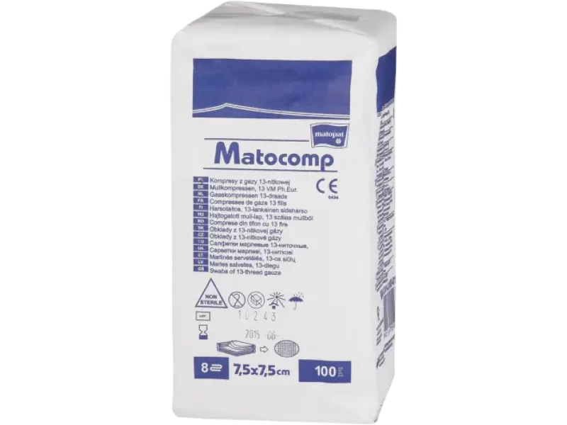 Matocomp z gazy 17-nitkowej 8 warstw, kompres