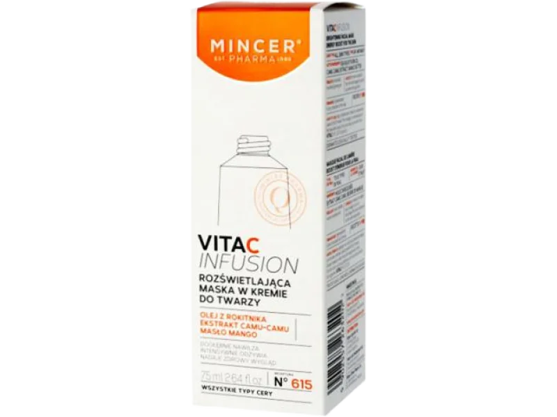Mincer Pharma Vita C Infusion N°615 rozświetlająca maska w kremie do twarzy