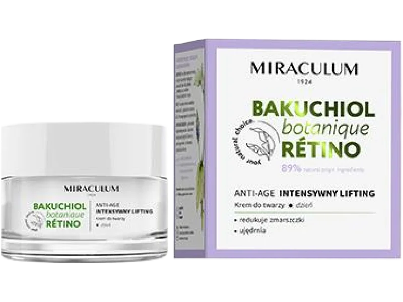 Miraculum Bakuchiol Botanique Retino Anti-Age intensywny lifting do twarzy na dzień, krem
