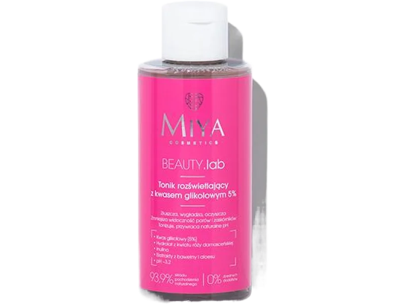 Miya BEAUTY.lab rozświetlający z kwasem glikolowym, tonik