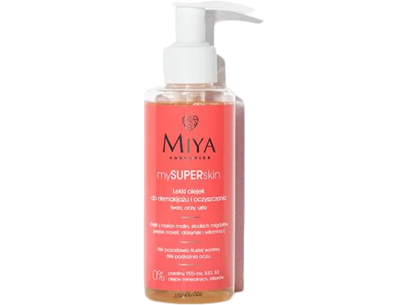 Miya Cosmetics mySUPERskin, lekki olejek do demakijażu i oczyszczania twarzy, oczu, ust, płyn