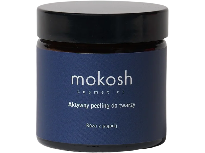 Mokosh aktywny peeling do twarzy róża z jagodą