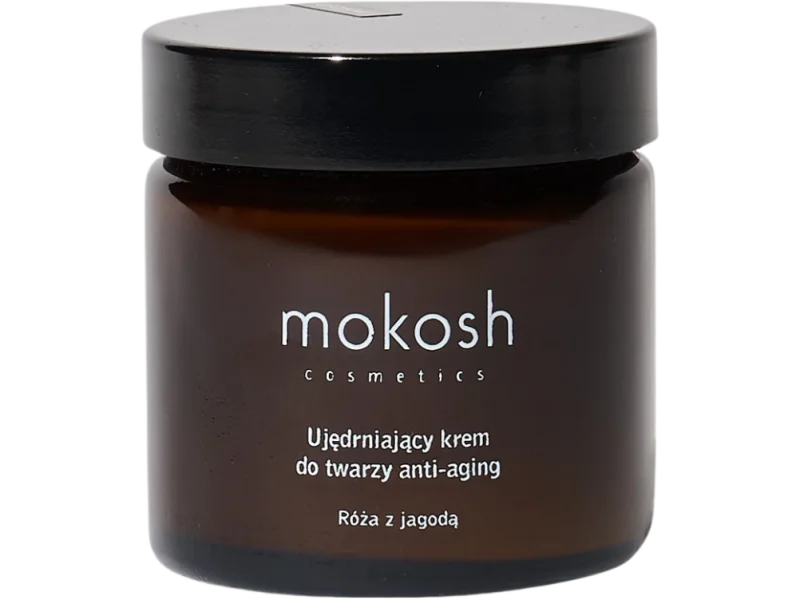 Mokosh ujędrniający krem do twarzy anti-aging róża z jagodą