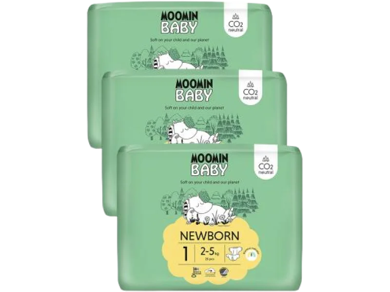 Moomin Baby 1 Newborn, pieluchomajtki