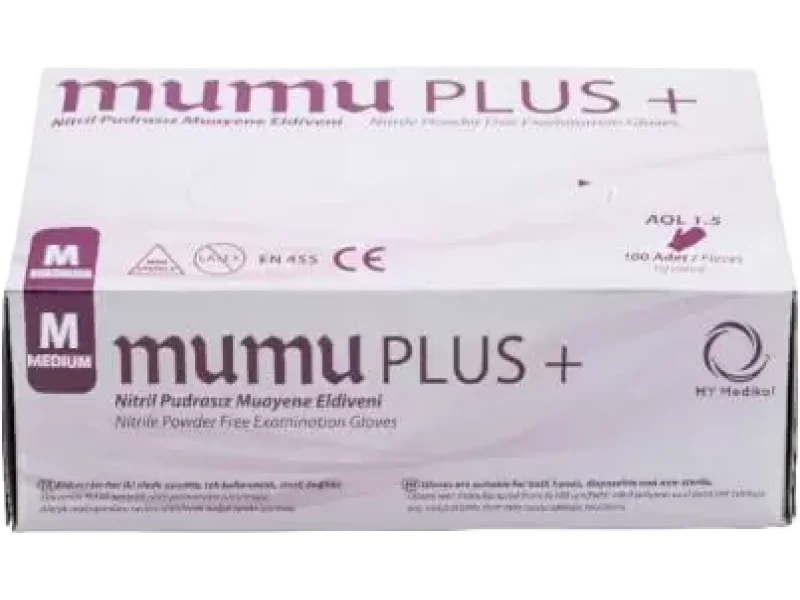 Mumu Plus+ rękawice nitrylowe bezpudrowe, rękawiczki