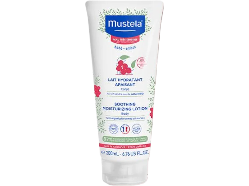 Mustela bebe enfant skóra bardzo wrażliwa łagodzące mleczko nawilżające