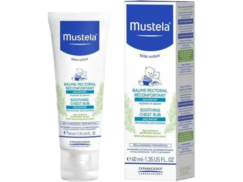MUSTELA BEBE kojący balsam do nacierania klatki piersiowej