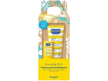 Zdjęcie produktu Mustela Fun In The Sun zestaw mleczko przeciwsłoneczne SPF 50+ + sztyft przeciwsłoneczny SPF 50, mleczko + sztyft