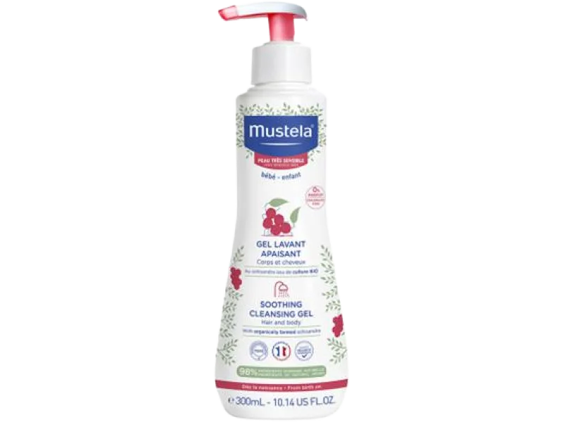 Mustela łagodzący do mycia bez zapachu od 1. dnia życia, żel