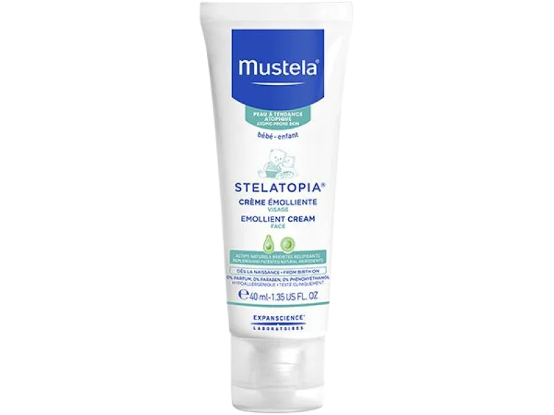 Mustela Stelatopia, emolient do twarzy, krem