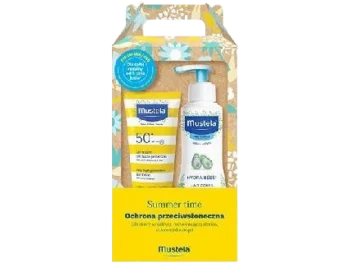 Zdjęcie produktu Mustela Summer Time Hydra Bebe mleczko do ciała + mleczko przeciwsłoneczne SPF 50+, zestaw