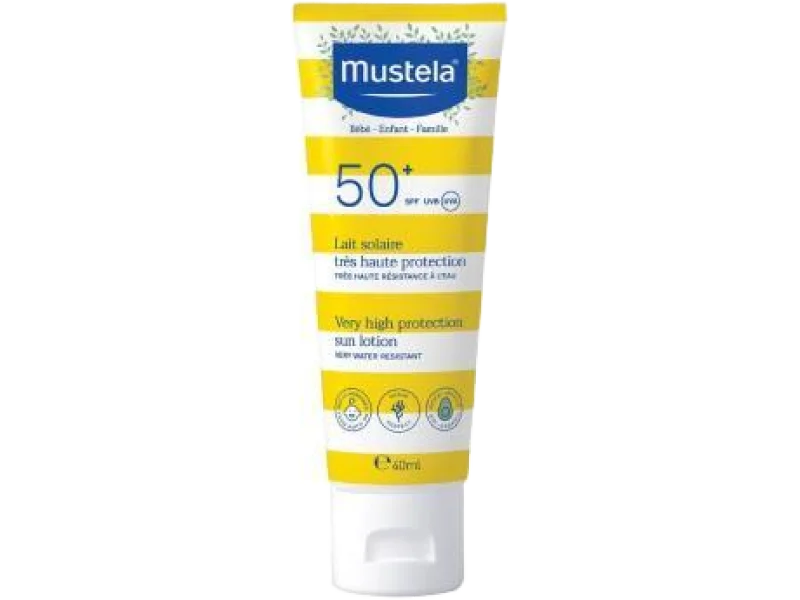 Mustela Sun mleczko przeciwsłoneczne do twarzy SPF50+