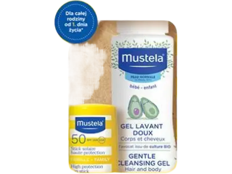 Mustela wakacyjna przygoda, zestaw 2025, żel + sztyft