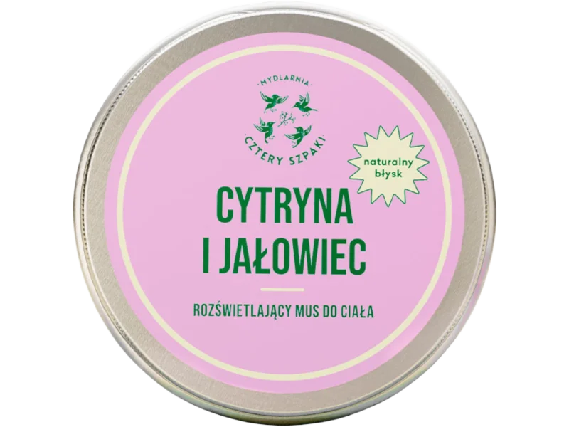 Mydlarnia Cztery Szpaki, cytryna i jałowiec mus do ciała rozświetlający