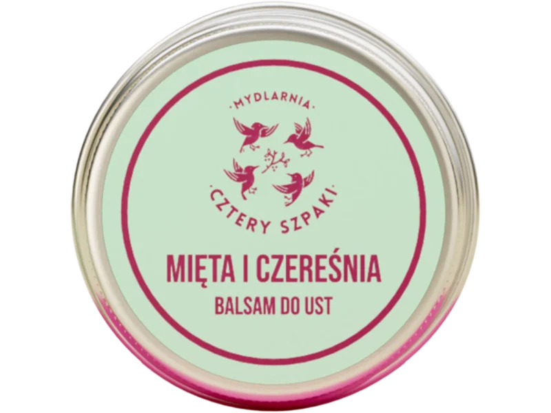 Mydlarnia Cztery Szpaki, mięta i czereśnia balsam do ust