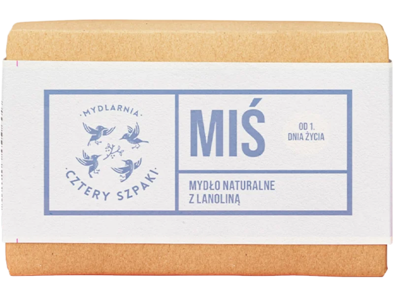 Mydlarnia Cztery Szpaki, Miś, naturalne z lanoliną, mydło
